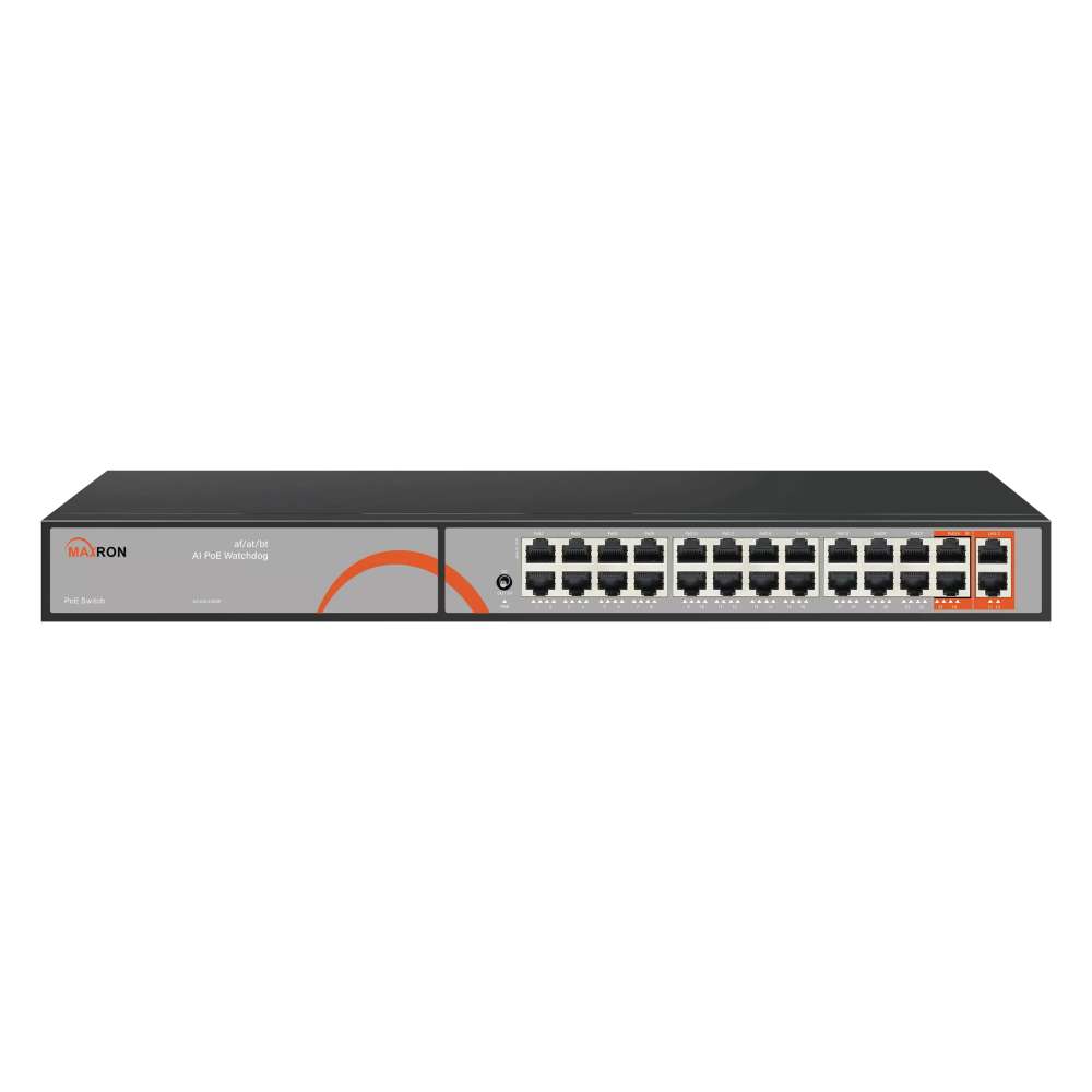 سوئیچ 24 پورت  MAXRON MSW-3024GFP-2GL-300I