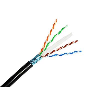 کابل شبکه CAT6-FUTP مشکی اوتدور سیمیا  SIMIA هشت رشته مس مغز 0.6